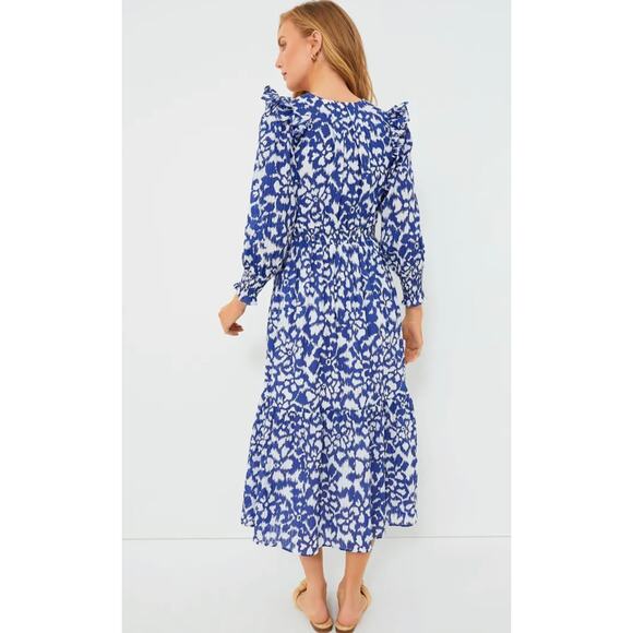 TUCKERNUCK Banjanan IKAT Floral Bluing Pearl Dress NWT Size XS - Picture 4 of 12